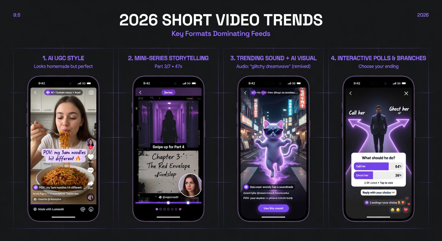Ключевые тренды короткого видео 2026